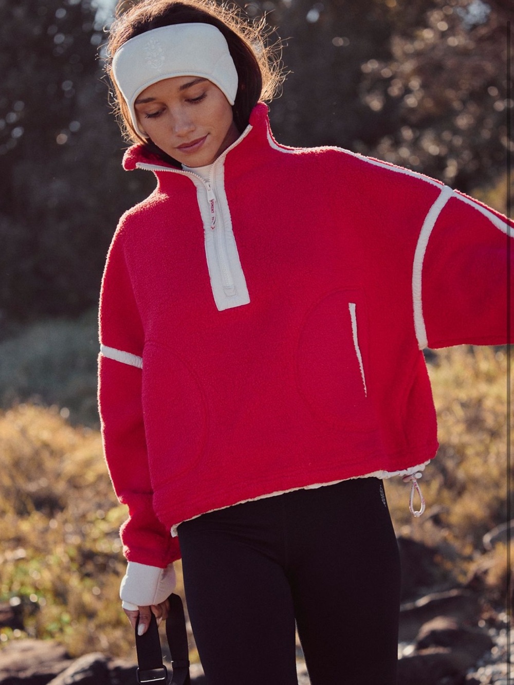 Free People FP Movement Mountain High Half-Zip Fleece size XL